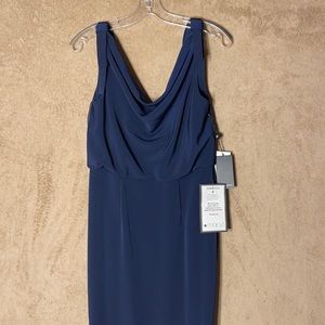 Navy blue bridesmaid dress